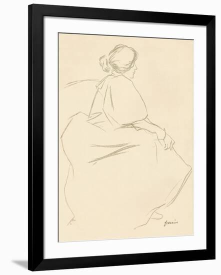 A Study in Crayon, C1872-1898, (1898)-Jean Louis Forain-Framed Giclee Print