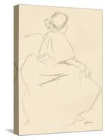 A Study in Crayon, C1872-1898, (1898)-Jean Louis Forain-Stretched Canvas