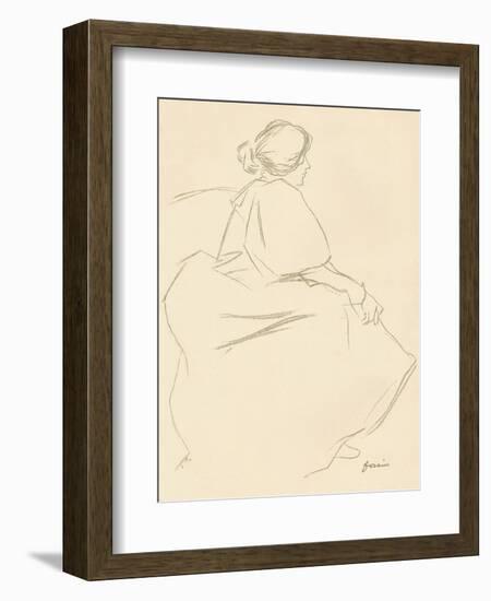 A Study in Crayon, C1872-1898, (1898)-Jean Louis Forain-Framed Giclee Print