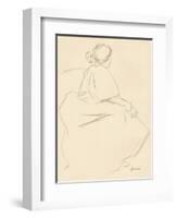 A Study in Crayon, C1872-1898, (1898)-Jean Louis Forain-Framed Giclee Print