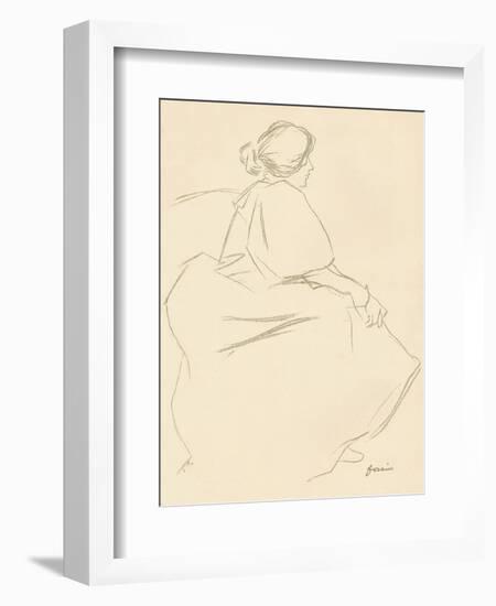 A Study in Crayon, C1872-1898, (1898)-Jean Louis Forain-Framed Giclee Print