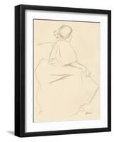 A Study in Crayon, C1872-1898, (1898)-Jean Louis Forain-Framed Giclee Print