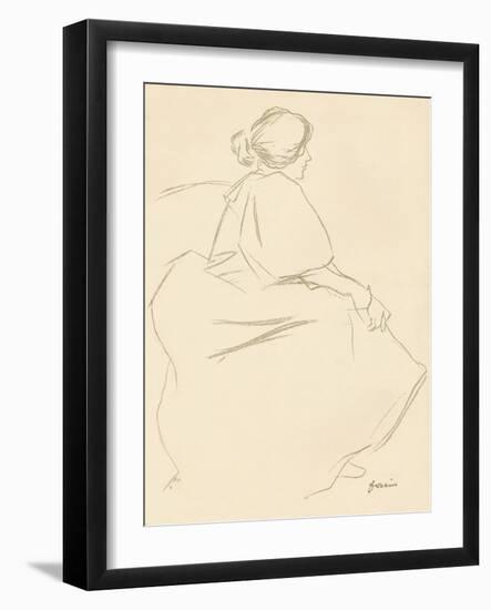 A Study in Crayon, C1872-1898, (1898)-Jean Louis Forain-Framed Giclee Print