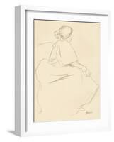 A Study in Crayon, C1872-1898, (1898)-Jean Louis Forain-Framed Giclee Print