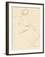 A Study in Crayon, C1872-1898, (1898)-Jean Louis Forain-Framed Giclee Print