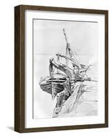 A Study in Pencil and Water Colour, 1858-Charles Napier Hemy-Framed Giclee Print