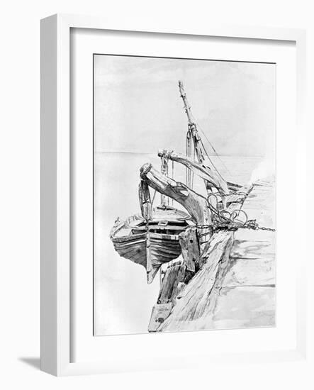 A Study in Pencil and Water Colour, 1858-Charles Napier Hemy-Framed Giclee Print