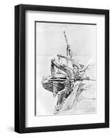 A Study in Pencil and Water Colour, 1858-Charles Napier Hemy-Framed Giclee Print