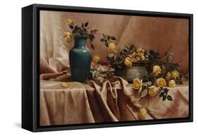 A Study in Roses-William Bradford-Framed Stretched Canvas