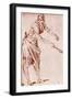 A Study in Sanguine, 1913-Jean-Antoine Watteau-Framed Giclee Print