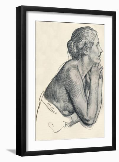 'A study in Sanguine', c1900-Robert Anning Bell-Framed Giclee Print