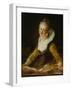 A Study (L'Etude)-Jean-Honoré Fragonard-Framed Giclee Print