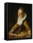 A Study (L'Etude)-Jean-Honoré Fragonard-Framed Stretched Canvas