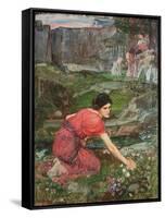 A Study: Maidens Picking Flowers by a Stream, C. 1909-1914-John William Waterhouse-Framed Stretched Canvas