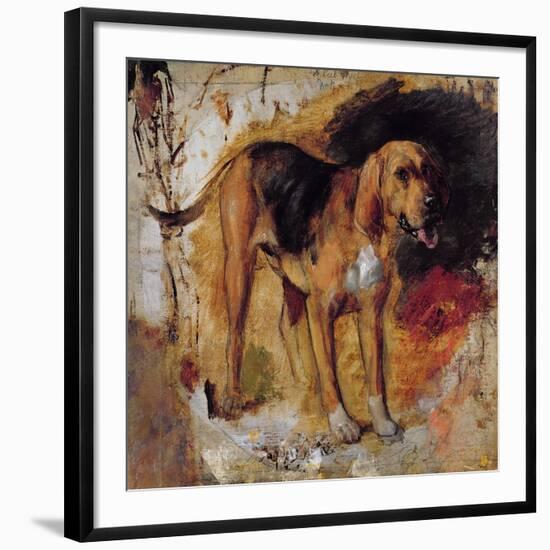 A Study of a Bloodhound, 1848-William Holman Hunt-Framed Premium Giclee Print