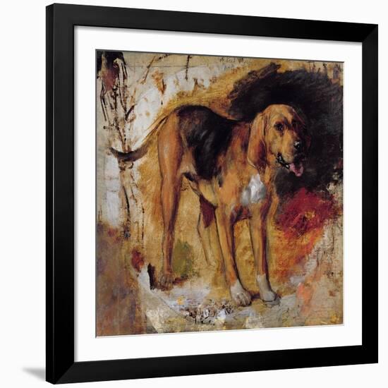 A Study of a Bloodhound, 1848-William Holman Hunt-Framed Giclee Print