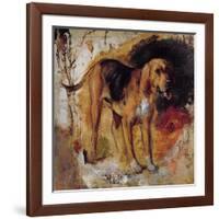 A Study of a Bloodhound, 1848-William Holman Hunt-Framed Giclee Print