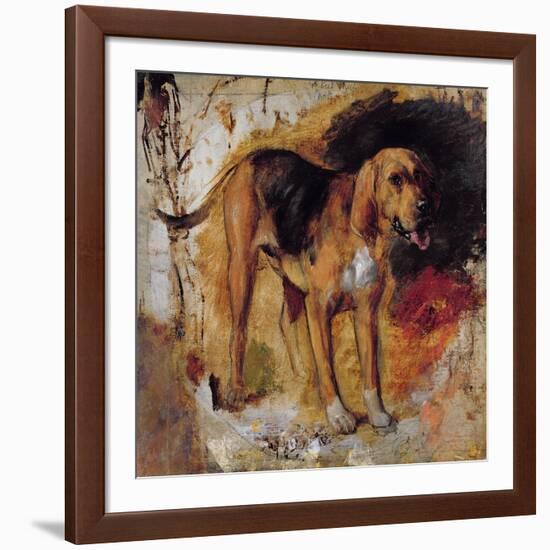 A Study of a Bloodhound, 1848-William Holman Hunt-Framed Giclee Print