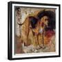 A Study of a Bloodhound, 1848-William Holman Hunt-Framed Giclee Print