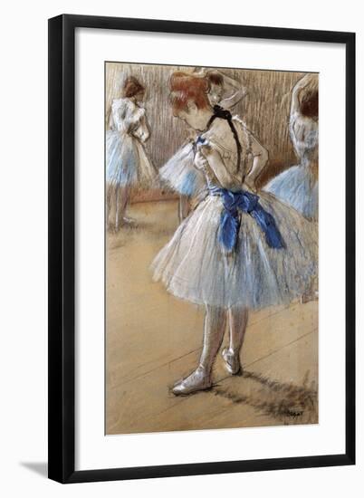 A Study of a Dancer-Edgar Degas-Framed Giclee Print