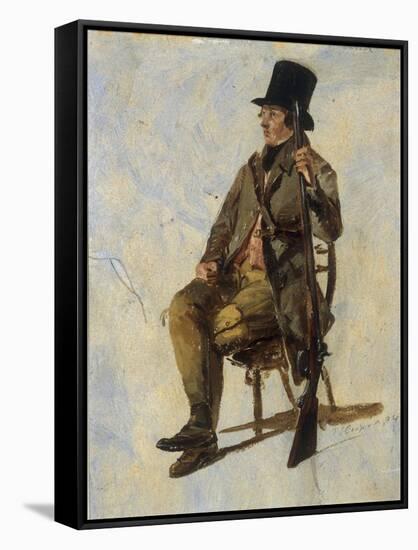 A Study of a Gamekeeper, 1834-Thomas Sidney Cooper-Framed Stretched Canvas