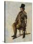 A Study of a Gamekeeper, 1834-Thomas Sidney Cooper-Stretched Canvas