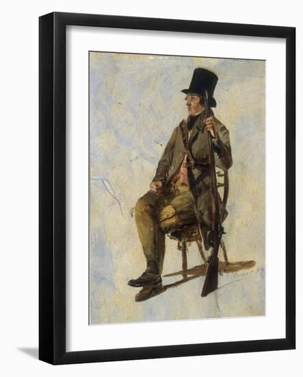 A Study of a Gamekeeper, 1834-Thomas Sidney Cooper-Framed Giclee Print