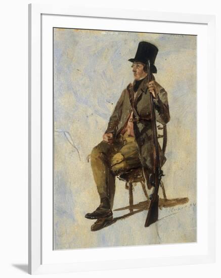 A Study of a Gamekeeper, 1834-Thomas Sidney Cooper-Framed Giclee Print