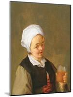 A Study of a Woman Drinking-Adriaen Jansz. Van Ostade-Mounted Giclee Print