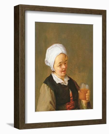 A Study of a Woman Drinking-Adriaen Jansz. Van Ostade-Framed Giclee Print