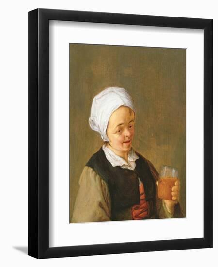 A Study of a Woman Drinking-Adriaen Jansz. Van Ostade-Framed Giclee Print