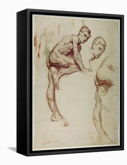 A Study of a Young Man Climbing, C.1898-Sir William Orpen-Framed Stretched Canvas