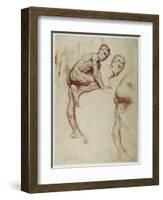 A Study of a Young Man Climbing, C.1898-Sir William Orpen-Framed Giclee Print