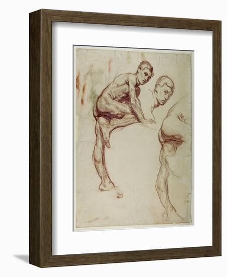 A Study of a Young Man Climbing, C.1898-Sir William Orpen-Framed Giclee Print