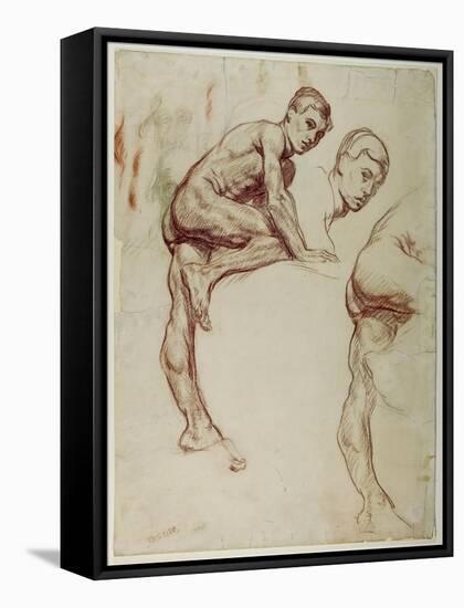 A Study of a Young Man Climbing, C.1898-Sir William Orpen-Framed Stretched Canvas