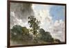 A Study of Clouds and Trees-John Constable-Framed Art Print