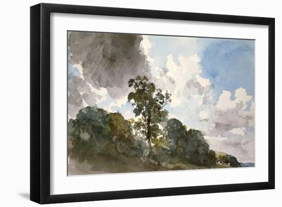 A Study of Clouds and Trees-John Constable-Framed Premium Giclee Print