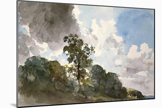 A Study of Clouds and Trees-John Constable-Mounted Premium Giclee Print
