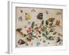 A Study of Flowers and Insects-Jan Van, The Elder Kessel-Framed Giclee Print