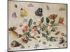 A Study of Flowers and Insects-Jan Van, The Elder Kessel-Mounted Giclee Print