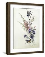 A Study of Heather, Cornflower, and Blossom-Madeleine Lemaire-Framed Giclee Print