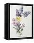 A Study of Lilac and Roses-Madeleine Lemaire-Framed Stretched Canvas