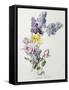 A Study of Lilac and Roses-Madeleine Lemaire-Framed Stretched Canvas