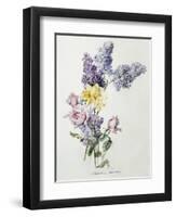 A Study of Lilac and Roses-Madeleine Lemaire-Framed Photographic Print