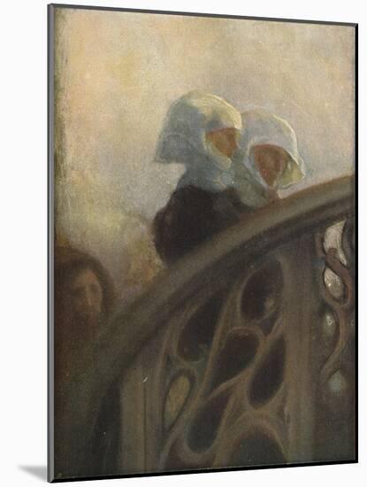 A Study of Nuns, c1896-Gaston La Touche-Mounted Giclee Print