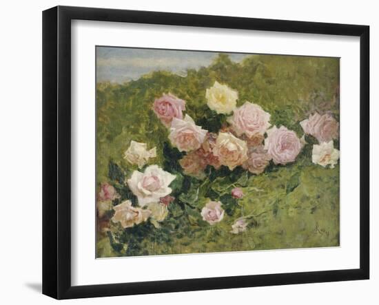 A Study of Roses-Luigi Rossi-Framed Giclee Print