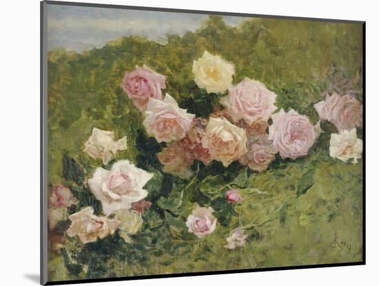 A Study of Roses-Luigi Rossi-Mounted Giclee Print