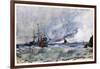 A Study of Sky and Sea from the Deck of a Vessel Off Tarifa, 1901-W Richards-Framed Giclee Print