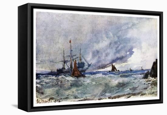 A Study of Sky and Sea from the Deck of a Vessel Off Tarifa, 1901-W Richards-Framed Stretched Canvas