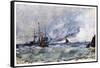 A Study of Sky and Sea from the Deck of a Vessel Off Tarifa, 1901-W Richards-Framed Stretched Canvas